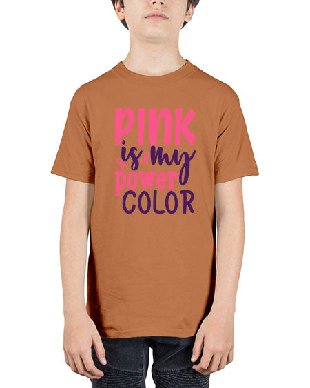 pink is my power color Style 5# - breast cancer - Youth Tee Unisex