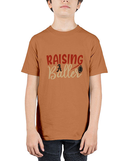 raising a baller 2278# - softball - Youth Tee Unisex