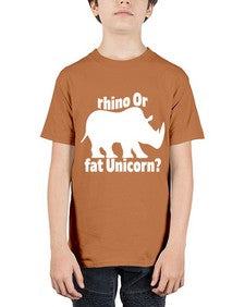 rhino or fat unicorn 376# - unicorn - Youth Tee Unisex
