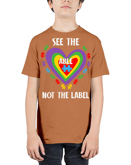 see the able not the 115# - autism - Youth Tee Unisex