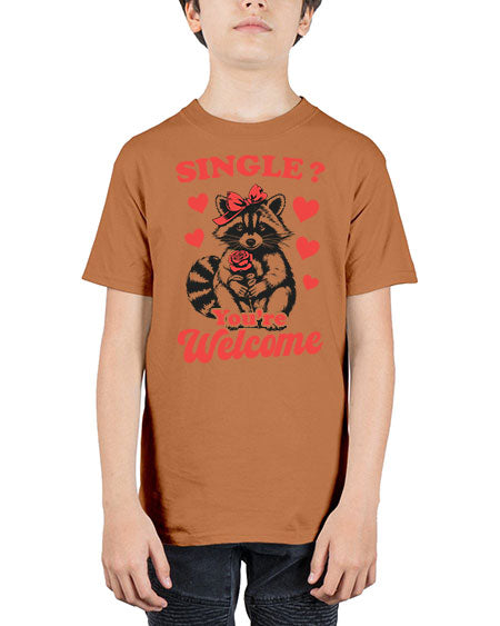 single youre welcome 55# - raccoon - Youth Tee Unisex