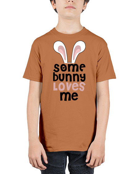 some bunny loves me - rabbit - Youth Tee Unisex