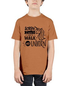 sorry i cant i have to walk black 406# - unicorn - Youth Tee Unisex