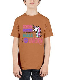 sorry i cant i have to walk my unicorn 407# - unicorn - Youth Tee Unisex