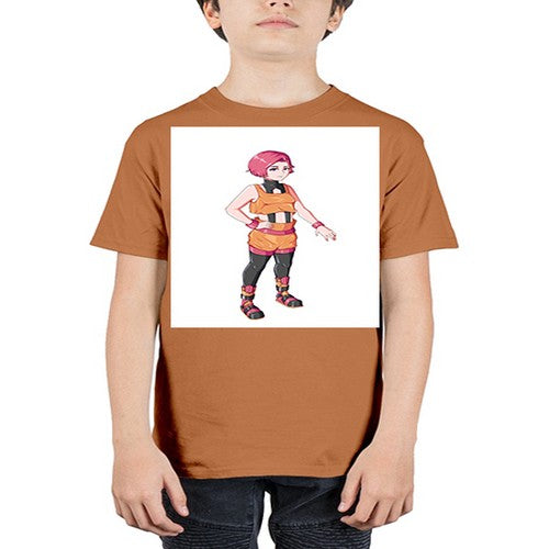 street girl wear orange outfit16# - anime - Youth Tee Unisex