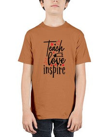 teach love inspire Style 369# - teacher - Youth Tee Unisex