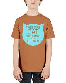 the entire cat popluation is my bestfriend - cats - Youth Tee Unisex