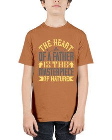 the heart of a father is the masterpiece of nature 590# - parents day - Youth Tee Unisex