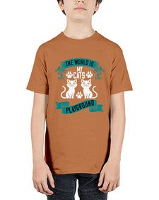 the world is my cats playground Style 119# - cats - Youth Tee Unisex