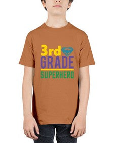 third Grade Superhero 976# - third grade - Youth Tee Unisex