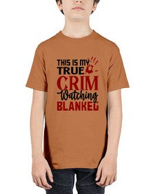 this is my true crim watching blankeg 1165# - true crime - Youth Tee Unisex