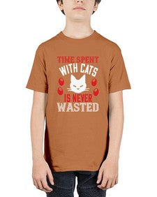 time spend with cat is never wasted Style 120# - cats - Youth Tee Unisex