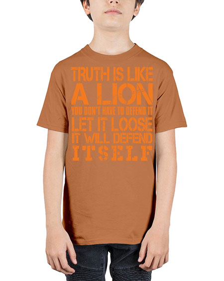 truth is like a lion - lion - Youth Tee Unisex