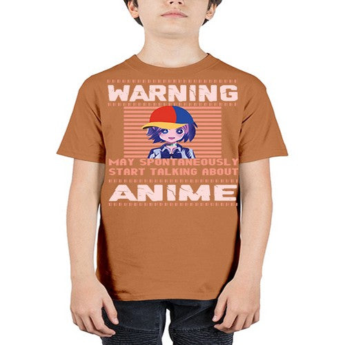 warning may spontaneously start talking about anime287# - anime - Youth Tee Unisex