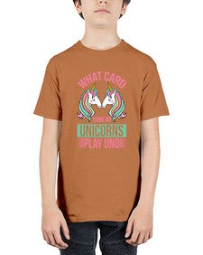 what card game do unicorns play uno 548# - unicorn - Youth Tee Unisex