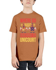 where do naughty unicorns go unicourt 556# - unicorn - Youth Tee Unisex