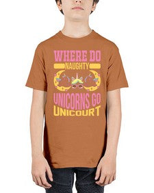 where do naughty unicorns go unicourt 557# - unicorn - Youth Tee Unisex