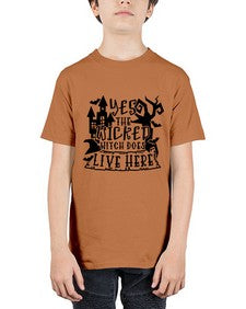 yes the wicked witch does live here 2# - witch - Youth Tee Unisex