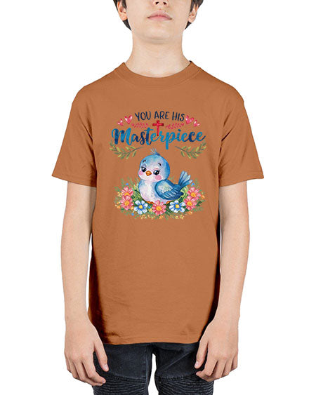 you are his masterpiece 85# - birds - Youth Tee Unisex