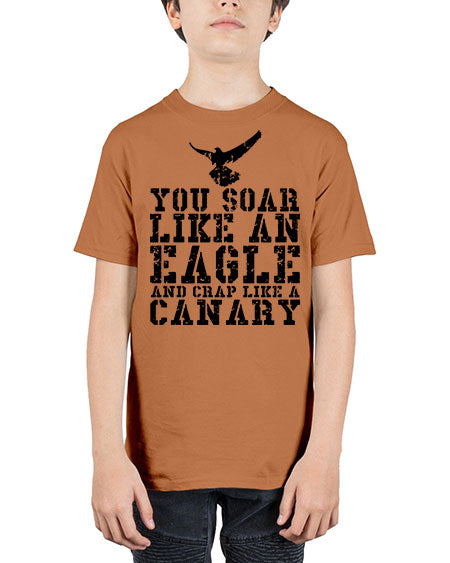 you soar like an eagle and crap like a canary 87# - birds - Youth Tee Unisex