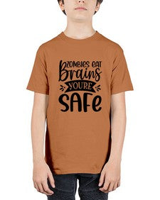 zombies eat brains youre safe 1278# - sassy - Youth Tee Unisex