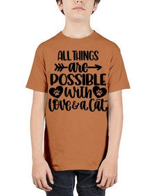 All Things Are Possible Style 75# - cats - Youth Tee Unisex