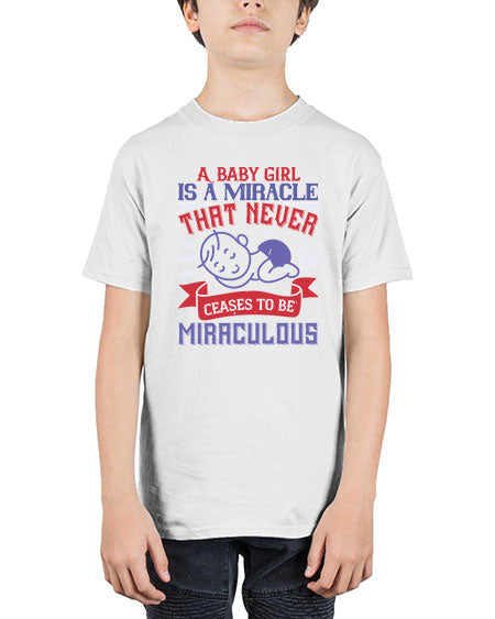 A baby girl is a miracle that never ceases to be miraculous Style 257# - baby - Youth Tee Unisex
