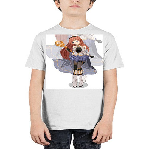 A beautiful girl with magic wand game 23# - anime - Youth Tee Unisex