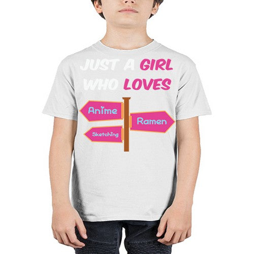AGirl Who Love Anime Ramen Anime 189# - anime - Youth Tee Unisex