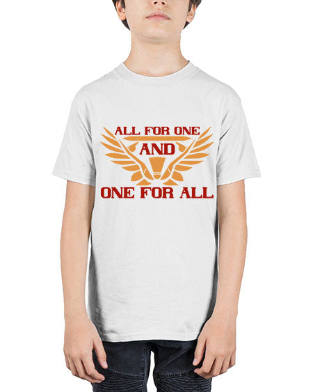All for one and one for all 2360# - badminton - Youth Tee Unisex