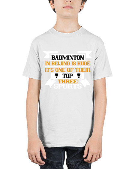 Badminton in beijing is huge its one of their top three sports 1672# - badminton - Youth Tee Unisex