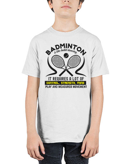 Badmintonis like ballet dancing 1448# - badminton - Youth Tee Unisex
