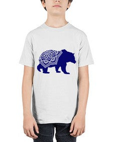 BearMandala 253# - mandala - Youth Tee Unisex