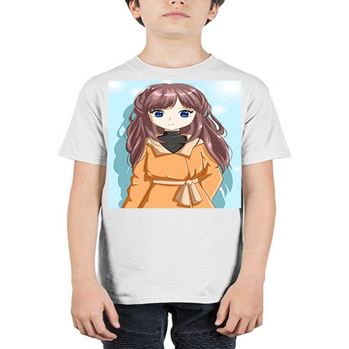 Beautiful and cool girl with yellow suit 73# - anime - Youth Tee Unisex