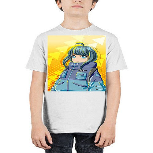 Beautiful and cute girl with big jacket 88# - anime - Youth Tee Unisex