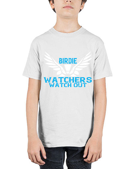Birdie watchers watch out 2323# - badminton - Youth Tee Unisex