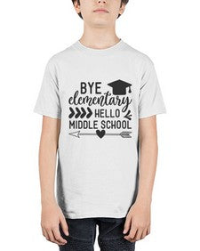 Bye elementary hello middle school 31# - eighth grade - Youth Tee Unisex