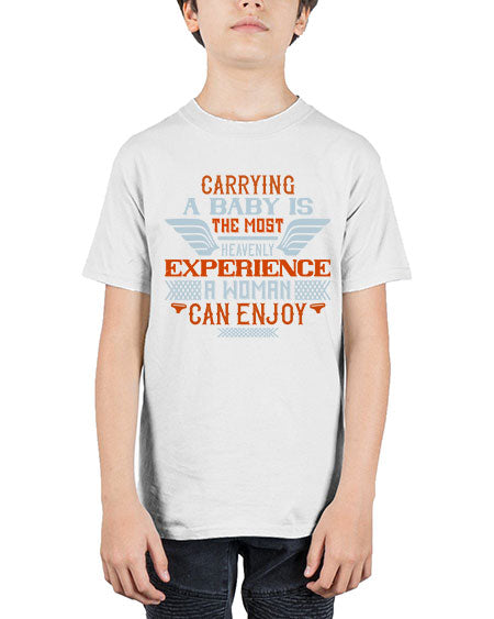 Carrying a baby is the most heavenly experience a woman can enjoy Style 287# - baby - Youth Tee Unisex