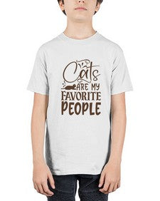 Cats Are My Favorite People Style 7# - cats - Youth Tee Unisex