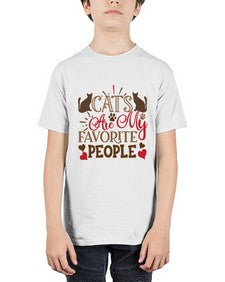 Cats Are My Favorite People Style 8# - cats - Youth Tee Unisex