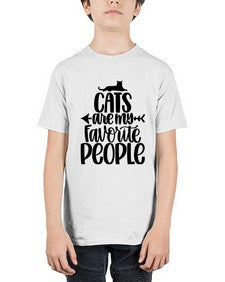 Cats Are My Favorite People Style 90# - cats - Youth Tee Unisex