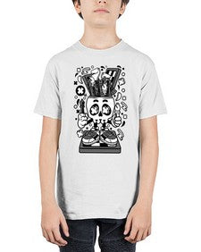Chess Skull Head 328# - skull and bones - Youth Tee Unisex