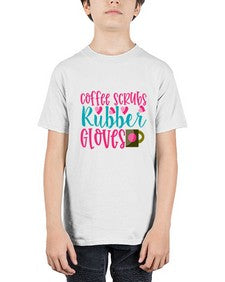 Coffee Scrubs Rubber Gloves Style 668# - nurse - Youth Tee Unisex