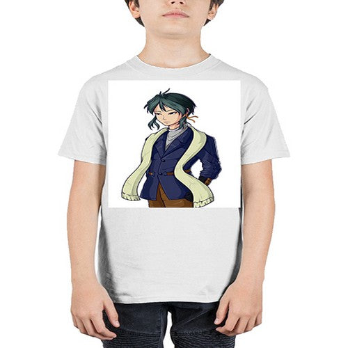 Cool man wearing shawl 59# - anime - Youth Tee Unisex