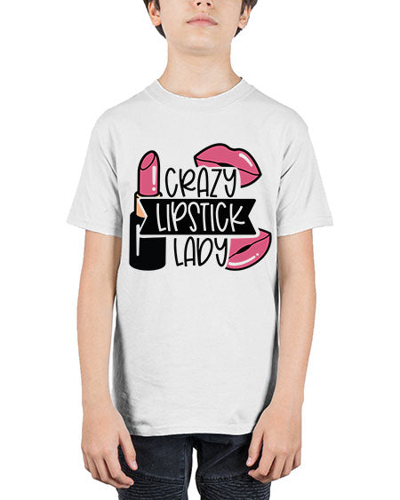 Crazy Lipstick Lady Style 108# - beauty - fashion - Youth Tee Unisex