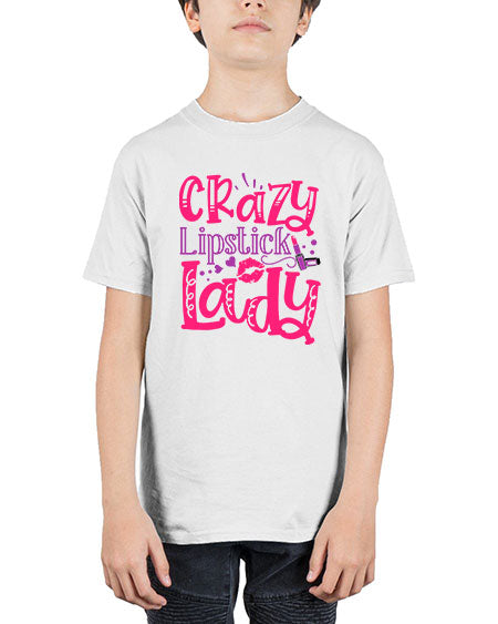 Crazy Lipstick Lady Style 241# - beauty - fashion - Youth Tee Unisex