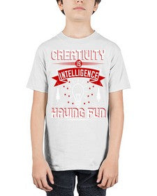 Creativity Is Intelligence Having Fun Style 49# - motivation - Youth Tee Unisex