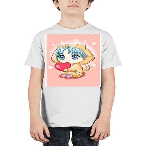 Cute and cool little boy with love 46# - anime - Youth Tee Unisex