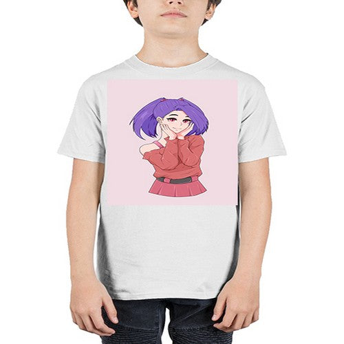 Cute girl with cute pose 138# - anime - Youth Tee Unisex