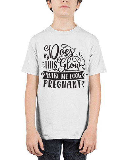 Does this glow make me look pregnant 302# - pregnancy - Youth Tee Unisex